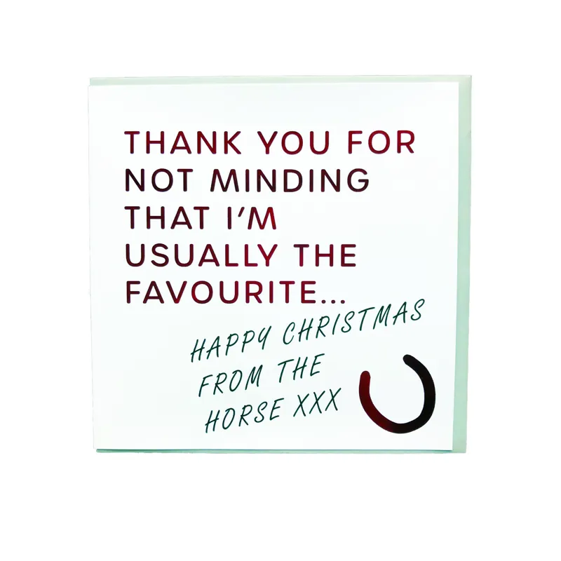 Gubblecote Christmas Card Not Usually the Favourite